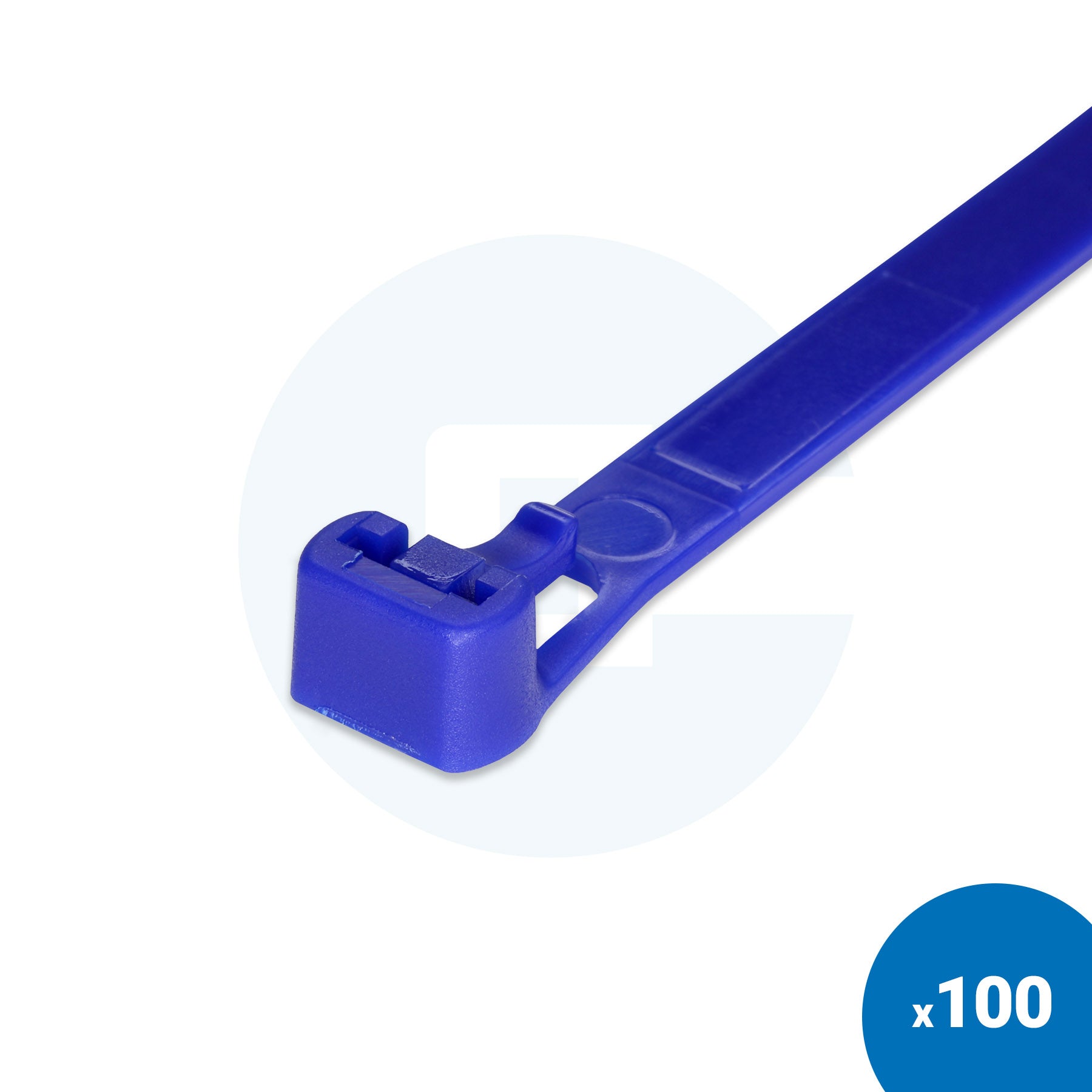 Färgade öppningsbara buntband - 100 st.