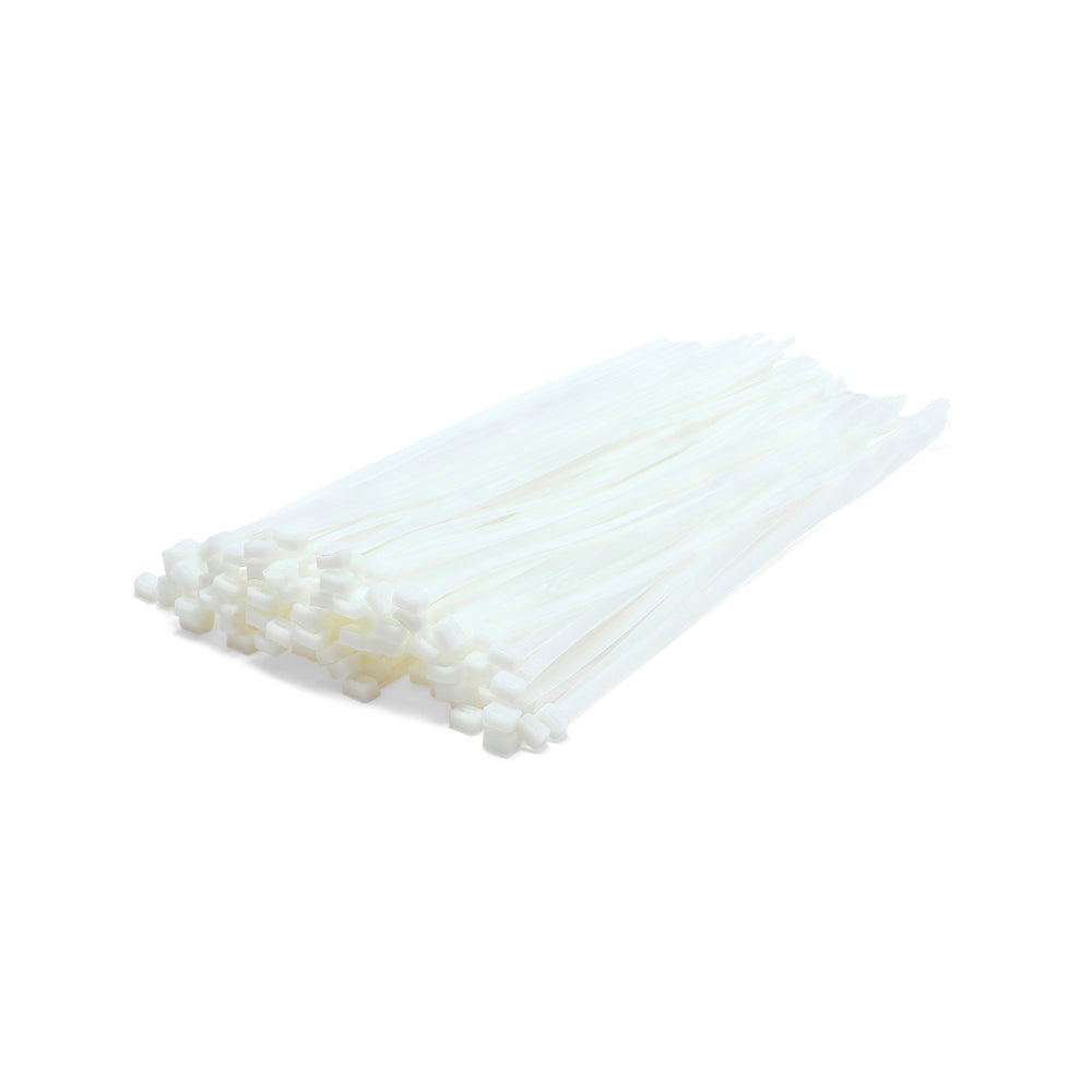 White Cable Ties - Pack of 100