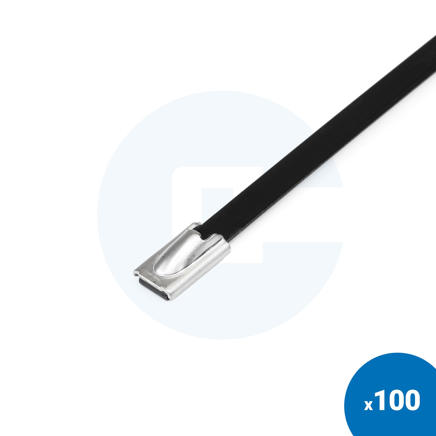 Beschichtete Kabelbinder aus Edelstahl - Packung mit 100 Stück