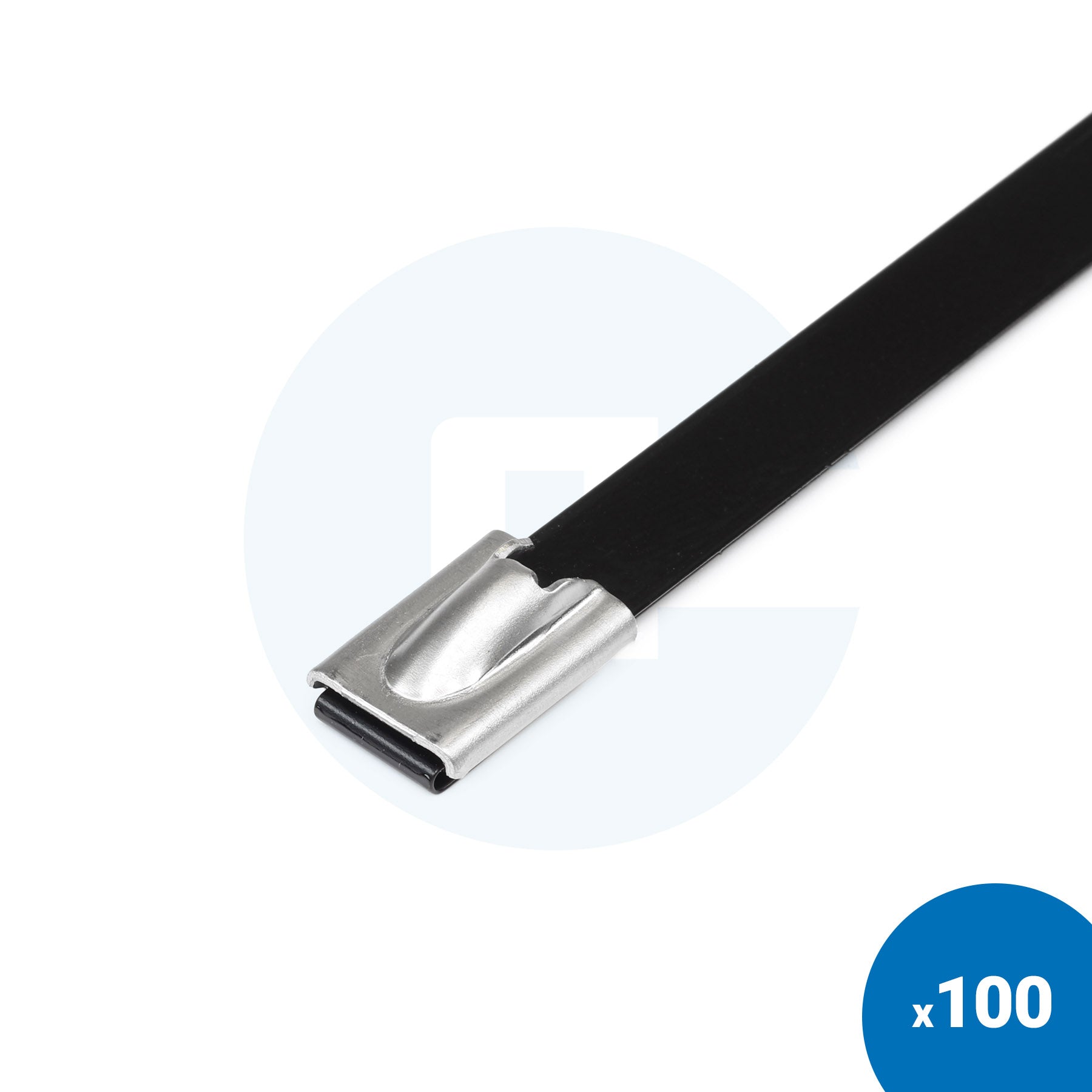 Beschichtete Kabelbinder aus Edelstahl - Packung mit 100 Stück