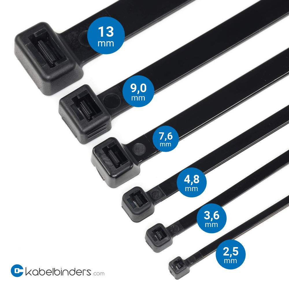 Kabelbinder 4,8 X 300mm Schwarz - Pack Mit 100 Stueck Kabelbinder 4,8 X 300mm Schwarz - Pack Mit 100 Stueck
