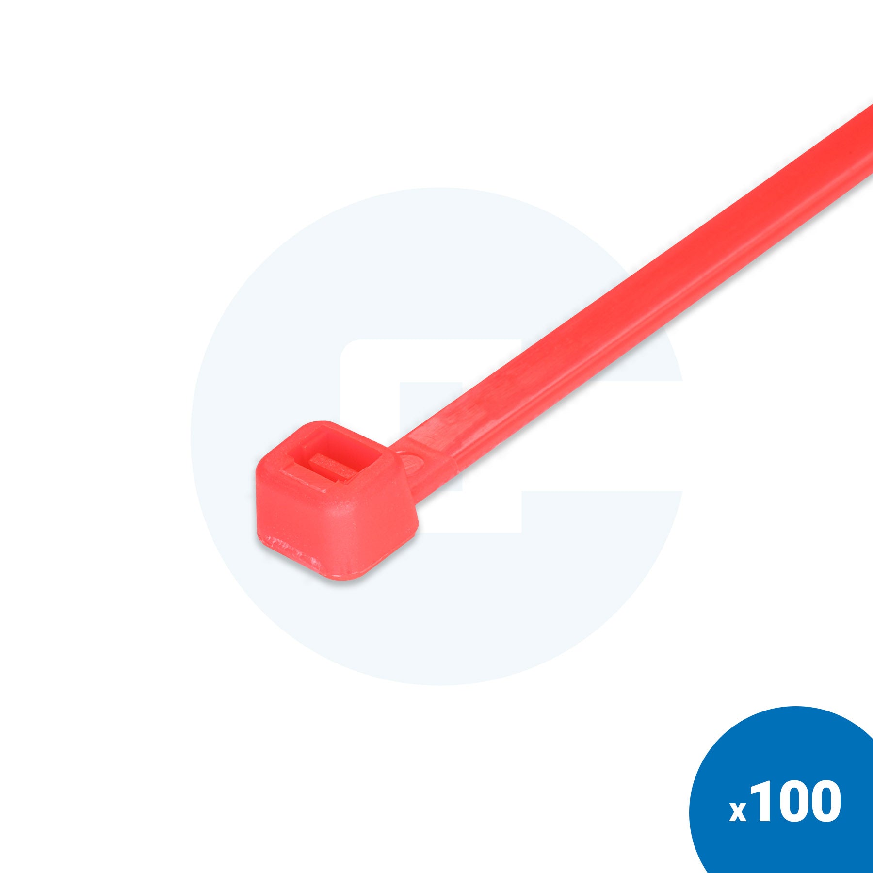 Neonowo różowe opaski zaciskowe - Opakowanie 100 szt.