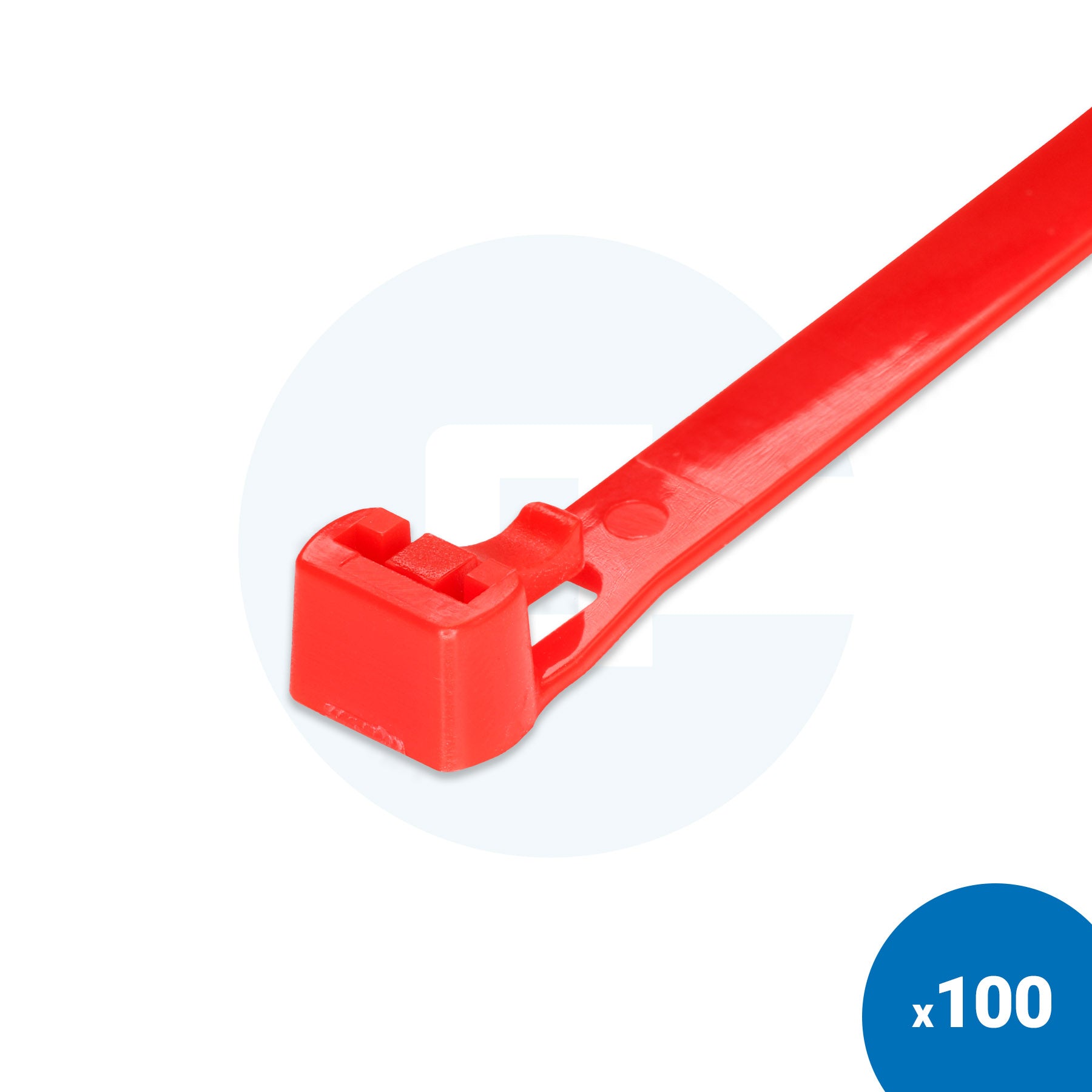 Färgade öppningsbara buntband - 100 st.