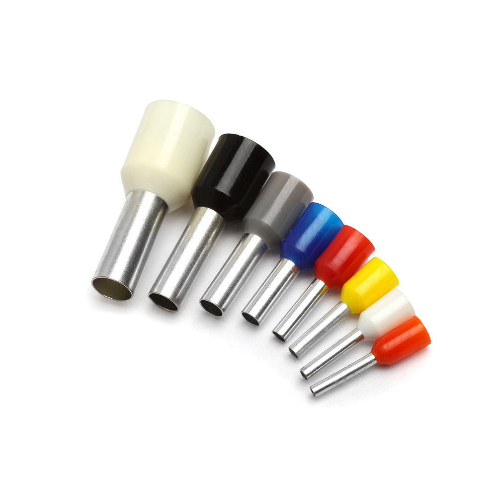 Single Entry Cord End Terminals (German Colours) - Pack of 100