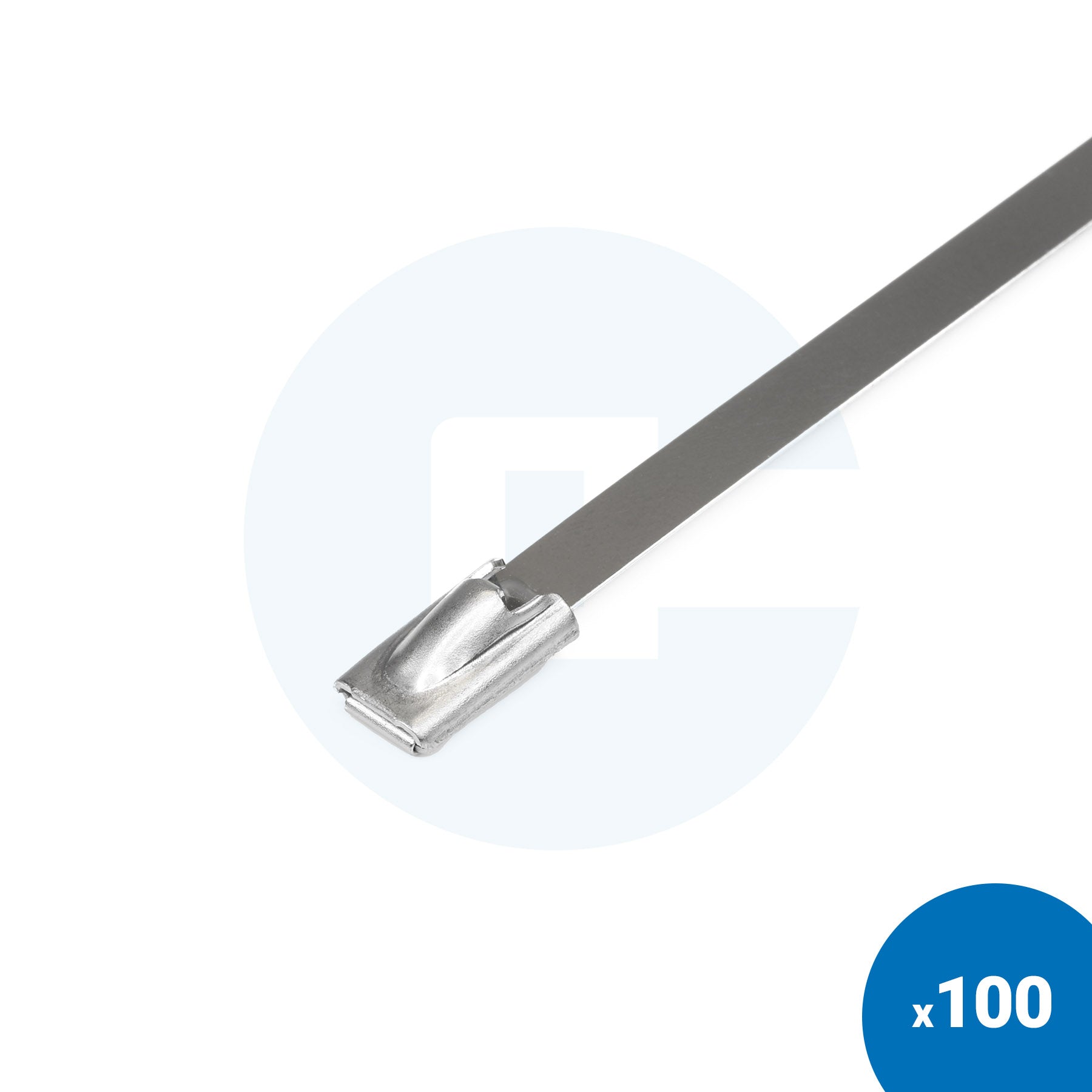 Kabelbinder aus Edelstahl - Packung mit 100 Stück