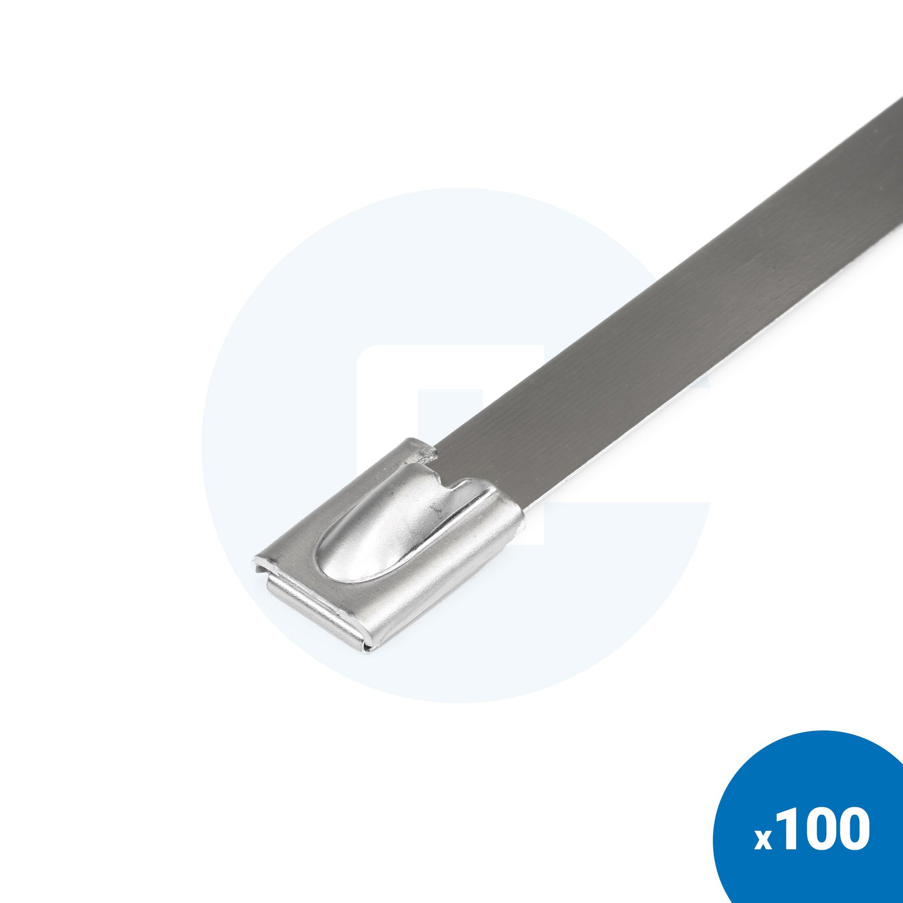 Kabelbinder aus Edelstahl - Packung mit 100 Stück