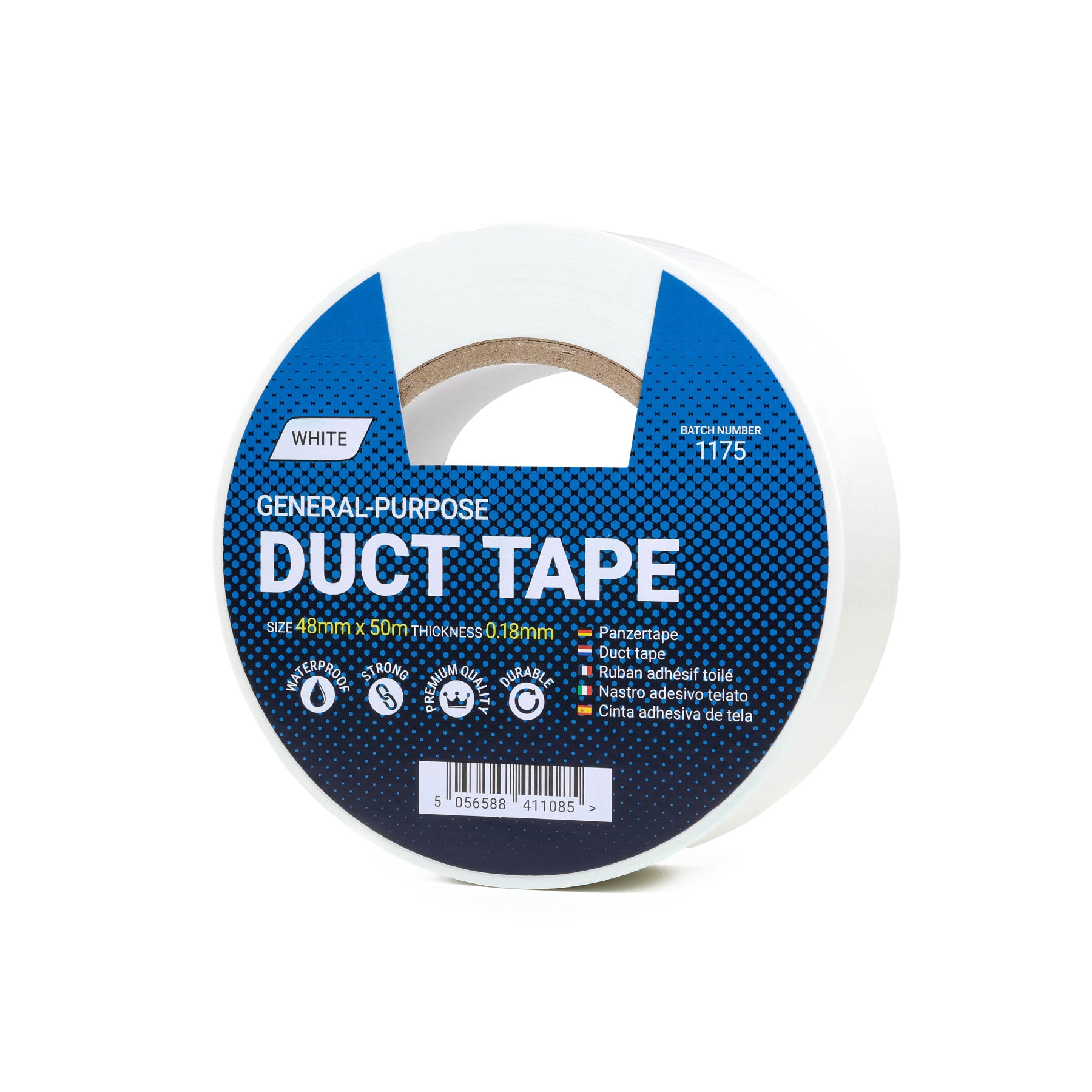 Witte duct tape - 48 mm x 50 m