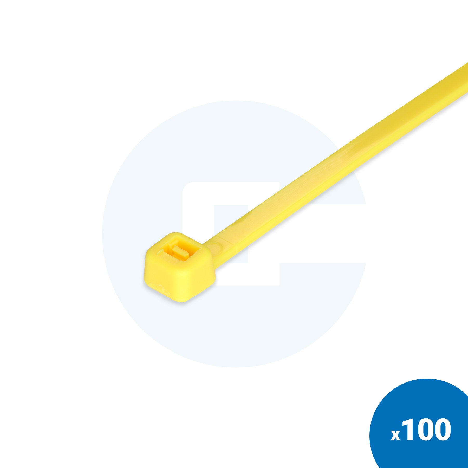 Żółte opaski zaciskowe - Opakowanie 100 sztuk